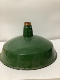 Vintage Industrial Green Porcelain Enamel Metal Lamp Shade