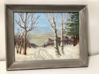 Earl James WPA Impressionist Snowy Landscape, C.1930s