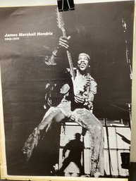 Jimi Hendrix Poster Was Produced By Marshall Amplification In Memory Of Hendrix