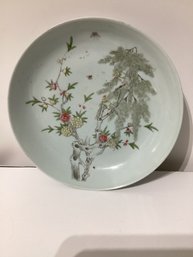 Qianlong Era Chinese Famille Rose Porcelain Low Bowl