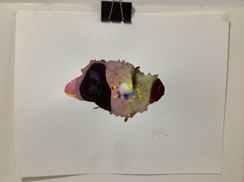 Eter Tripp Acrylic On Paper Signed And Dated 09