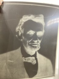 Backlit Collodion Wet-plate Negative Portrait Of Abraham Lincoln