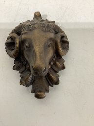Vintage Ram Head Metal Belt Buckle