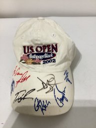 2002 U.S. Open Bethpage Black Golf Hat, Autographed By Multiple Individuals