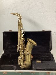 Vintage Martin Saxophone, Serial Number 109747, Indicating It Is A Low-pitch Model