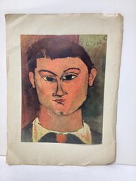 Portrait Of The Painter Mois Kisling Print