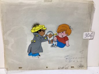WRONG WAY WILLIE SUZIE SUNSET Original Animation Production Cel SESAME STREET