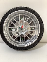 Sterling And Noble Car Wheel Tire Wall Clock