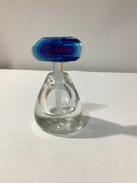 Signed Paul Harrie Art Glass Perfume Bottle
