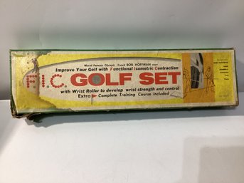 Vintage Bob Hoffman York Barbell Company F.I.C. Golf Set