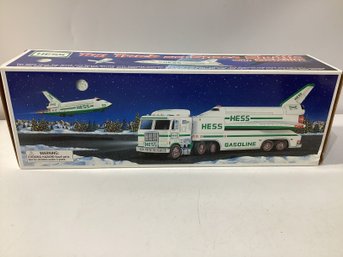 1999 Hess Toy Truck And Space Shuttle With Satellite
