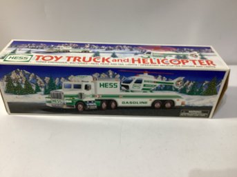 1995 Hess Toy Truck And Helicopter Set