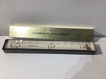 Modern Classics 12-Inch Picasso Lucite Canterbury Ruler Paperweight