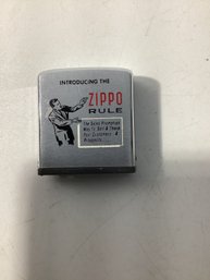 Vintage Zippo 'Rule' Promotional Tape Measure