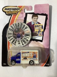 Matchbox Collectibles Saturday Night Live Ford Truck 1976 Belushi Donuts 2002