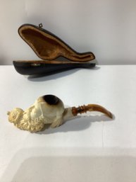 Old Man Turkish Tobacco Pipe Made From Meerschaum