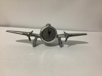 Sarsaparilla Art Deco Airplane Desk Clock