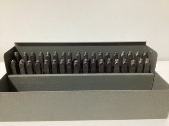 C.H. Hanson Letter And Number Steel Stamp Set Used For Marking Metal, Wood, Or Leather