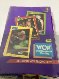 Vintage 1991 WCW (World Championship Wrestling) Trading Card Booster Box Manufactured By Impel