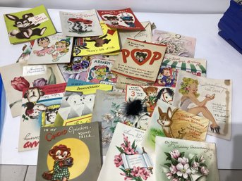 Vintage Greeting Cards From The 1940s And 1950s