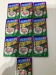 Vintage Fleer '91 Football Card Wax Packs