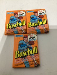 Vintage Donruss Baseball Card Wax Packs From The 1980s