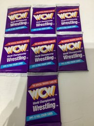 Collection Of Sealed Packs Of 1991-12 World Championship Wrestling (WCW) Trading Cards