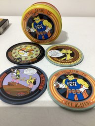 Vintage 'The Simpsons' Collectable Coasters Released In 2001 Or 2002