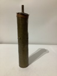 Antique Turkish Spice Grinder Vintage Brass