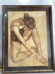 Drawing Signed Ian Bough ? Dated 1982