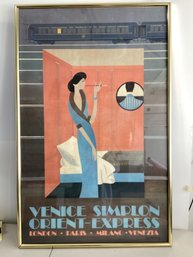 Art Deco-style Poster For The Venice Simplon Orient Express Railway