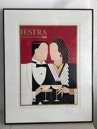 Art Deco Style AP By Italian-American Artist Giancarlo Impiglia, Signed,dated & Numbered 19/25