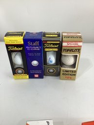 Assorted Vintage Golf Balls - Titleist, Wilson Staff, Spalding Top-Flite