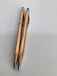 2 Vintage Gold Filled Cross Pens