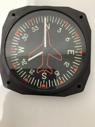 Trintec Industries Directional Gyro Clock To Look Like An Airplane Instrument
