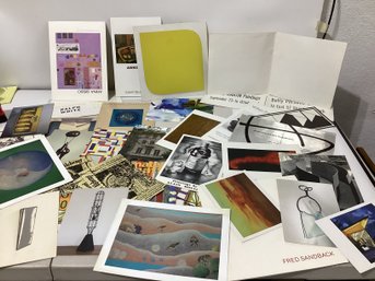 Vintage Art Gallery Postcards, Announcements, And Ephemera
