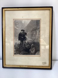 Hamlet And The Gravedigger Print