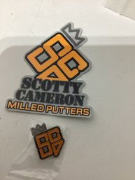 2011 Scotty Cameron Club Sticker Decal Titleist & 2011 Club Cameron Membership Pin Badge