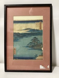 Kesakake Pine At Senzoku Pond, No. 110 From The Series One-hundred Views Of Famous Places In Edo