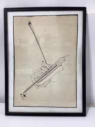 Ink Drawing By  David Stone Martin