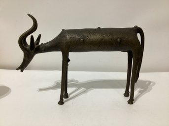 Metal Gazelle Or Impala Sculpture