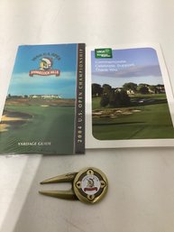 104th US Open  SpinMark Divot Repair Tool, Yardage Guide & 2009 Commemorative  Coin