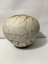 Decorative Raku Pottery Vessel Signed Jacobson