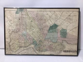 Map Of BROOKLYN, NEW YORK 1873 Print
