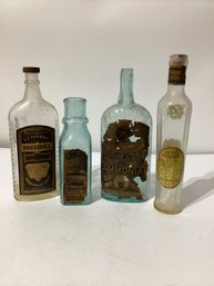 Vintage Glass Bottles See Below