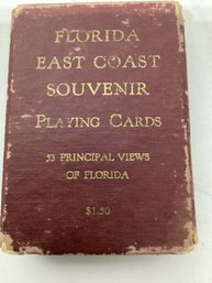 Vintage Florida East Coast Souvenir Playing Cards