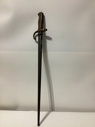 French France WW1 M1874 Bayonet Knife W/ Scabbard Numbers Match On Both Pieces