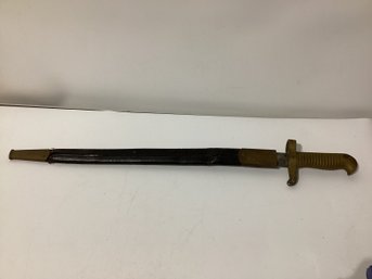 US Civil War Bayonet Short Sword W/ Scabbard
