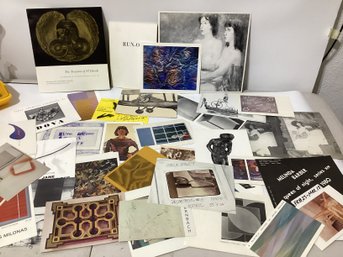 Collection Of Diverse Art-related Ephemera