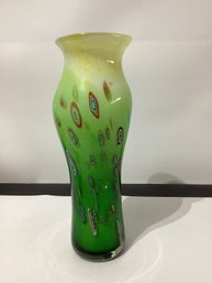Heavy Murano Style Vase